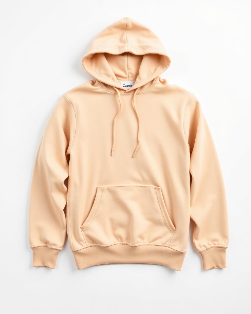 Soft sand-colored hoodie